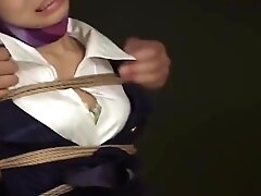 Japanese Stuwardess Tied And Compelled