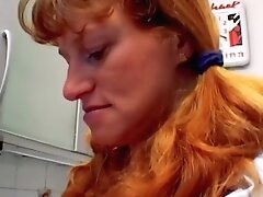 A Curvy German Honey Gets Her Asshole Smashed In The Kitchen