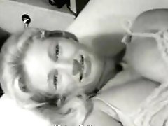 Smiley Naked Cunt Posing In Her Bedroom (1950s Antique)