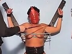 Masked German Whore Tongues Jizm After Hot Domination & Submission Spanking Activity